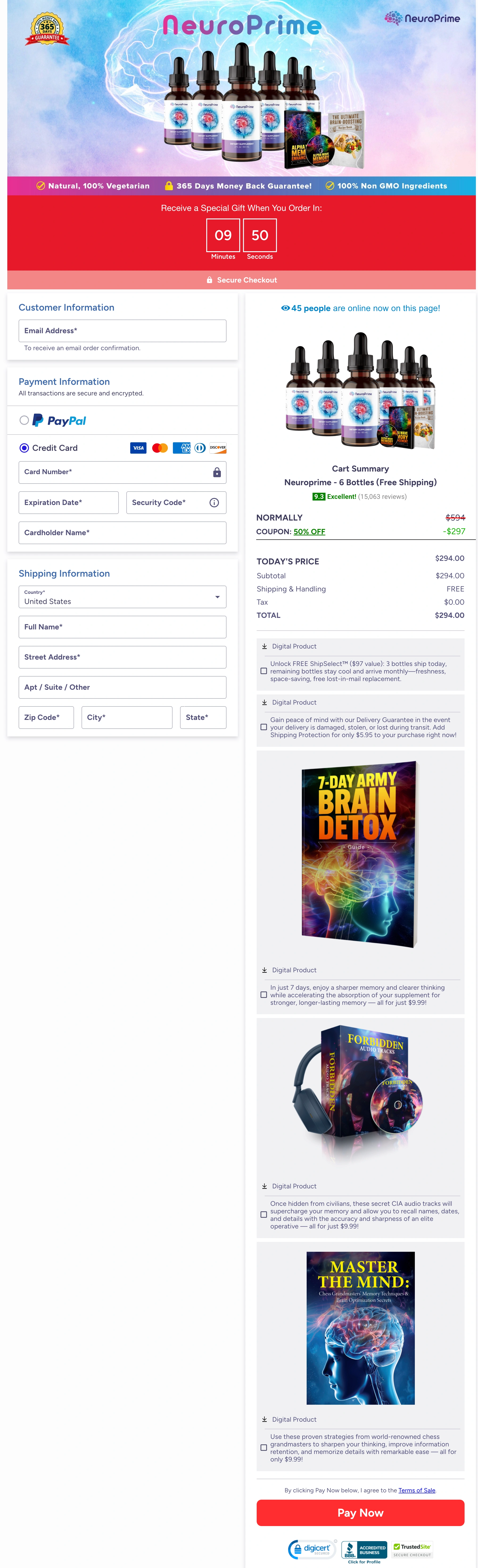 NeuroPrime add to cart